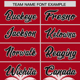 Custom Red White Graffiti Pattern Personalized Bossinia Style Authentic Baseball Jersey