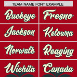 Custom Red Midnight Green Graffiti Pattern Personalized Bossinia Style Authentic Baseball Jersey