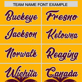 Custom Gold Crimson Graffiti Pattern Personalized Bossinia Style Authentic Baseball Jersey