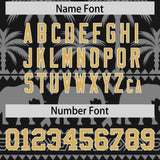 Custom Black Gray Graffiti Pattern Personalized Bossinia Style Authentic Baseball Jersey