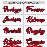 Custom White Red Graffiti Pattern Personalized Bossinia Style Authentic Baseball Jersey