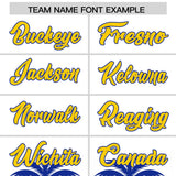 Custom White Royal Graffiti Pattern Personalized Bossinia Style Authentic Baseball Jersey