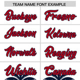 Custom White Navy Graffiti Pattern Personalized Bossinia Style Authentic Baseball Jersey