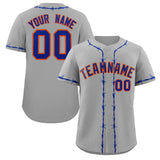 Custom Thorns Ribbed Classic Style Baseball Jersey Personalized Team Name Number Logo Team Shirt