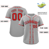 Custom Thorns Ribbed Classic Style Baseball Jersey Personalized Team Name Number Logo Team Shirt