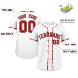 Custom Thorns Ribbed Classic Style Baseball Jersey Personalized Team Name Number Logo Team Shirt