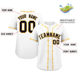 Custom Thorns Ribbed Classic Style Baseball Jersey Personalized Team Name Number Logo Team Shirt