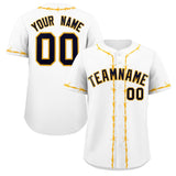 Custom Thorns Ribbed Classic Style Baseball Jersey Personalized Team Name Number Logo Team Shirt