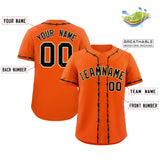 Custom Thorns Ribbed Classic Style Baseball Jersey Personalized Team Name Number Logo Team Shirt