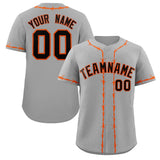 Custom Thorns Ribbed Classic Style Baseball Jersey Personalized Team Name Number Logo Sportswear