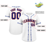 Custom Thorns Ribbed Classic Style Baseball Jersey Personalized Team Name Number Logo Sportswear