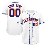 Custom Thorns Ribbed Classic Style Baseball Jersey Personalized Team Name Number Logo Sportswear