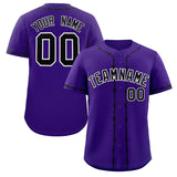 Custom Thorns Ribbed Classic Style Baseball Jersey Personalized Team Name Number Logo Sportswear