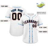 Custom Thorns Ribbed Classic Style Baseball Jersey Personalized Team Name Number Logo Sportswear