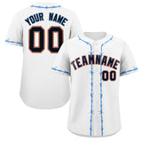 Custom Thorns Ribbed Classic Style Baseball Jersey Personalized Team Name Number Logo Sportswear