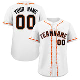 Custom Thorns Ribbed Classic Style Baseball Jersey Personalized Team Name Number Logo Sportswear