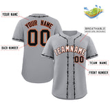 Custom Thorns Ribbed Classic Style Baseball Jersey Personalized Team Name Number Logo Sportswear