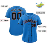 Custom Thorns Ribbed Classic Style Baseball Jersey Personalized Team Name Number Logo Sportswear