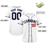 Custom Thorns Ribbed Classic Style Baseball Jersey Personalized Team Name Number Logo Hip Hop Jersey 