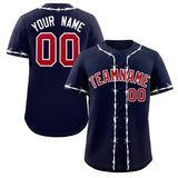 Custom Thorns Ribbed Classic Style Baseball Jersey Personalized Team Name Number Logo T-shirt