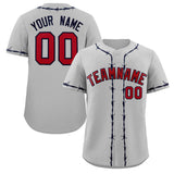Custom Thorns Ribbed Classic Style Baseball Jersey Personalized Team Name Number Logo Game Training Shirt