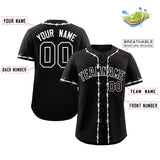 Custom Thorns Ribbed Classic Style Baseball Jersey Personalized Team Name Number Logo Game Training Shirt