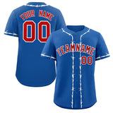 Custom Thorns Ribbed Classic Style Baseball Jersey Personalized Team Name Number Logo Game Training Shirt