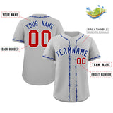 Custom Thorns Ribbed Classic Style Baseball Jersey Personalized Team Name Number Logo Game Training Shirt