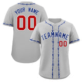 Custom Thorns Ribbed Classic Style Baseball Jersey Personalized Team Name Number Logo Game Training Shirt