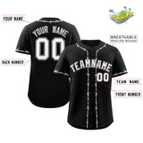 Custom Thorns Ribbed Classic Style Baseball Jersey Personalized Team Name Number Logo Game Training Shirt