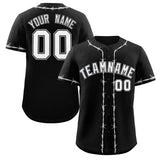 Custom Thorns Ribbed Classic Style Baseball Jersey Personalized Team Name Number Logo Game Training Shirt