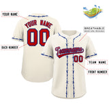 Custom Thorns Ribbed Classic Style Personalzied Team Name Number Logo Baseball Jersey Button Down Shirt
