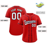 Custom Thorns Ribbed Classic Style Personalzied Team Name Number Logo Baseball Jersey Button Down Shirt