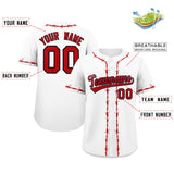 Custom Thorns Ribbed Classic Style Personalzied Team Name Number Logo Baseball Jersey Button Down Shirt