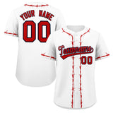 Custom Thorns Ribbed Classic Style Personalzied Team Name Number Logo Baseball Jersey Button Down Shirt