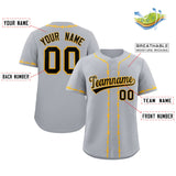 Custom Thorns Ribbed Classic Style Personalzied Team Name Number Logo Baseball Jersey Button Down Shirt
