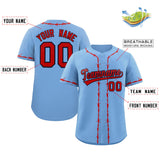 Custom Thorns Ribbed Classic Style Personalzied Team Name Number Logo Baseball Jersey Button Down Shirt