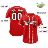 Custom Thorns Ribbed Classic Style Personalzied Team Name Number Logo Baseball Jersey Team Shirt