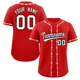 Custom Thorns Ribbed Classic Style Personalzied Team Name Number Logo Baseball Jersey Team Shirt