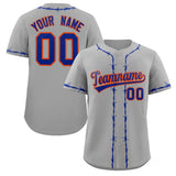 Custom Thorns Ribbed Classic Style Personalzied Team Name Number Logo Baseball Jersey Team Shirt