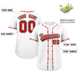 Custom Thorns Ribbed Classic Style Personalzied Team Name Number Logo Baseball Jersey Team Shirt