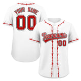 Custom Thorns Ribbed Classic Style Personalzied Team Name Number Logo Baseball Jersey Team Shirt