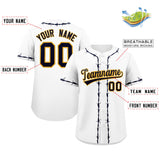 Custom Thorns Ribbed Classic Style Personalzied Team Name Number Logo Baseball Jersey Team Shirt