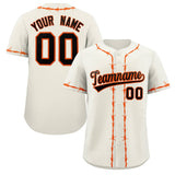 Custom Thorns Ribbed Classic Style Personalzied Team Name Number Logo Baseball Jersey Team Shirt