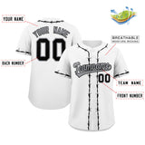 Custom Thorns Ribbed Classic Style Personalzied Team Name Number Logo Baseball Jersey Hip Hop Sportswear
