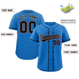 Custom Thorns Ribbed Classic Style Personalzied Team Name Number Logo Baseball Jersey Hip Hop Sportswear