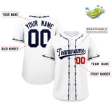 Custom Thorns Ribbed Classic Style Personalzied Team Name Number Logo Baseball Jersey Hip Hop Jersey