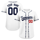Custom Thorns Ribbed Classic Style Personalzied Team Name Number Logo Baseball Jersey Hip Hop Jersey