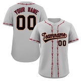Custom Thorns Ribbed Classic Style Personalzied Team Name Number Logo Baseball Jersey Hip Hop T-shirt