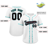Custom Thorns Ribbed Classic Style Personalzied Team Name Number Logo Baseball Jersey Hip Hop T-shirt